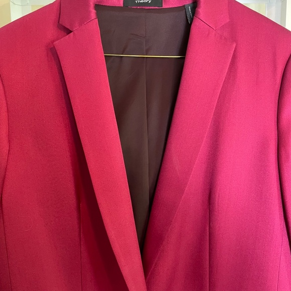 NWOT Theory Silk Blazer - Picture 2 of 4